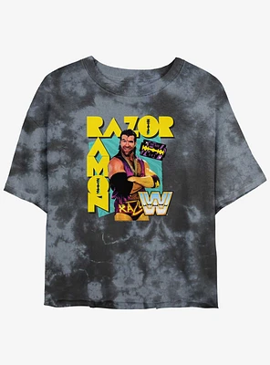 WWE Razor Ramon Hype Tie Dye Crop Girls T-Shirt