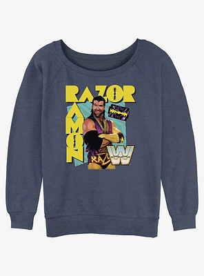 WWE Razor Ramon Hype Girls Slouchy Sweatshirt