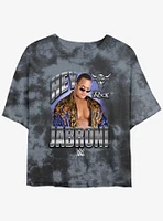 WWE The Rock Jabroni Tie Dye Crop Girls T-Shirt