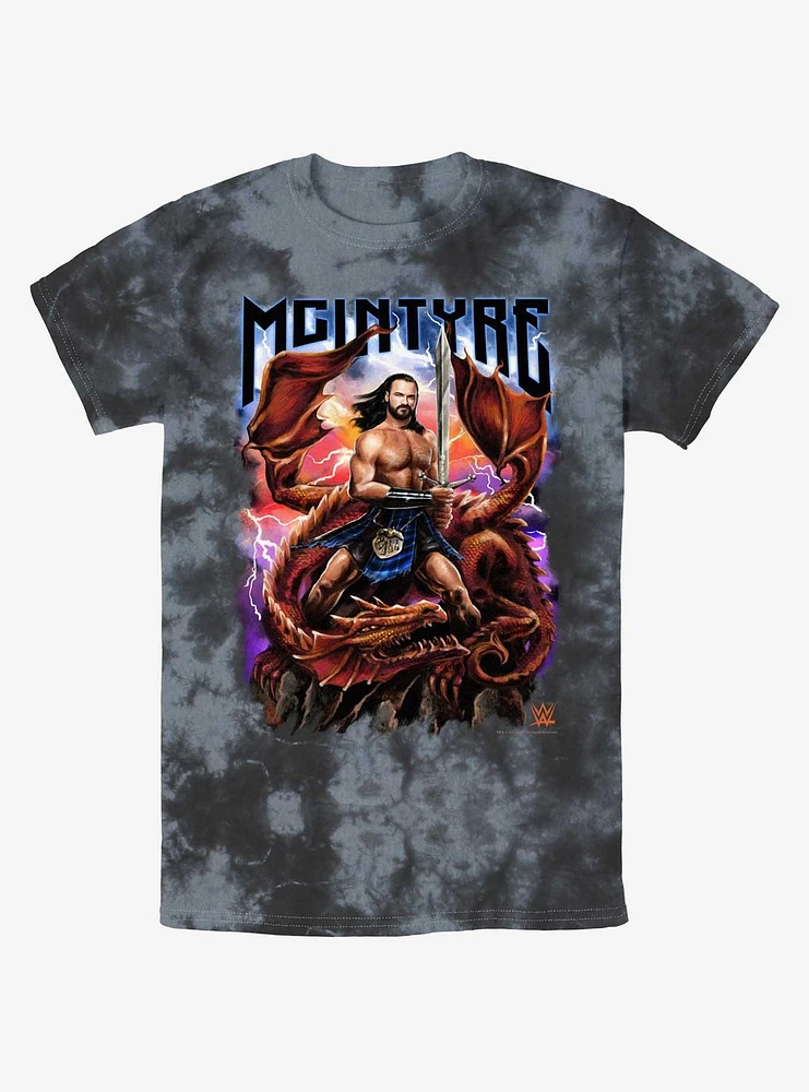 WWE Drew McIntyre Dragon Tie-Dye T-Shirt