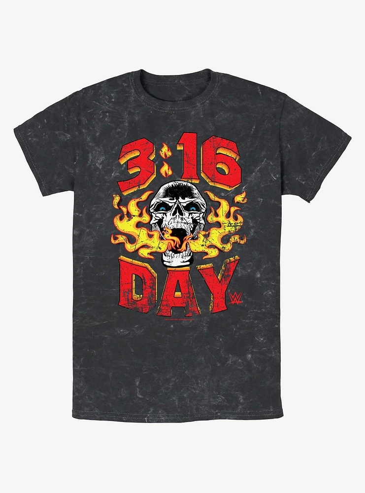 WWE 3:16 Day Stone Cold Steve Austin Mineral Wash T-Shirt