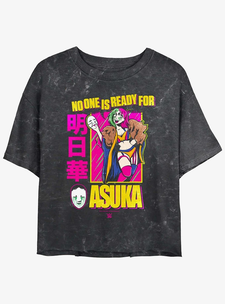 WWE No One Is Ready For Asuka Mineral Wash Girls Crop T-Shirt