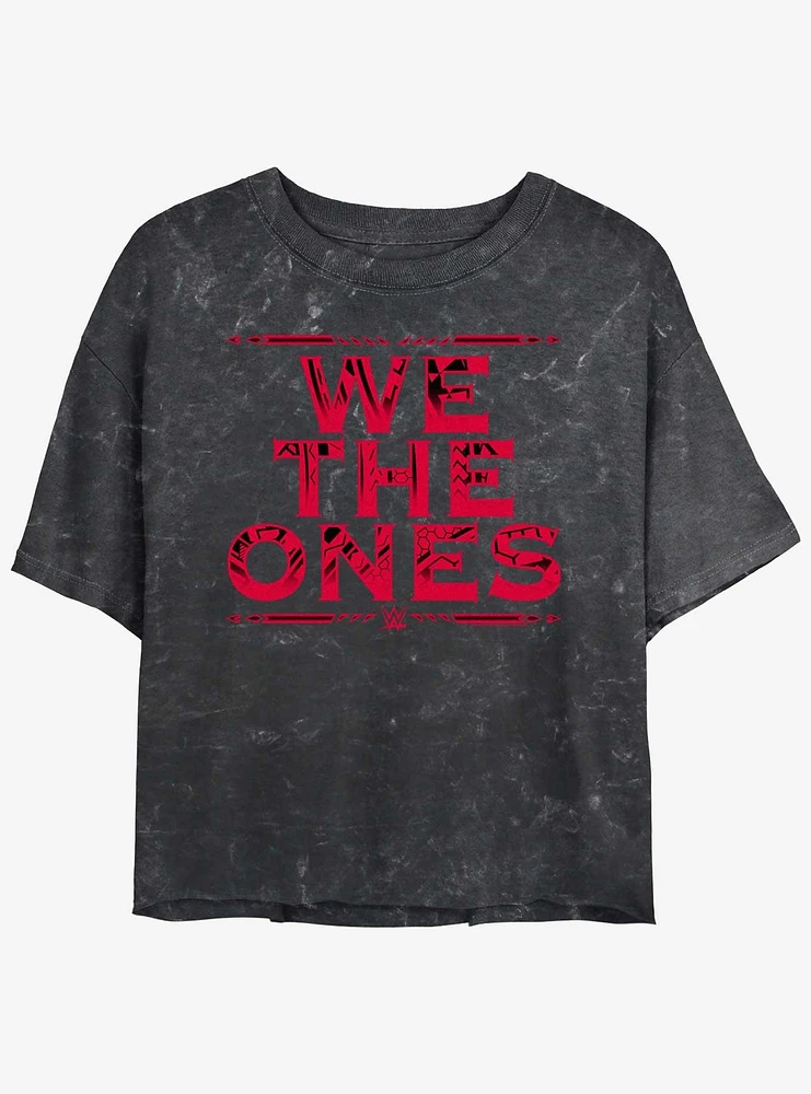 WWE We Are Bloodline Mineral Wash Girls Crop T-Shirt