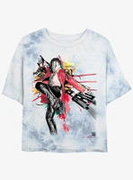 WWE Shinsuke Nakamura Color Pop Tie Dye Crop Girls T-Shirt