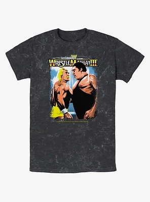WWE RetroMania Hulk Hogan vs Andre The Giant Mineral Wash T-Shirt