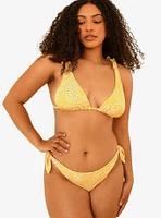 Dippin' Daisy's Lola Triangle Swim Top Golden Ditsy