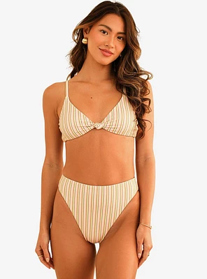 Dippin' Daisy's Seashore High Waist Cheeky Swim Bottom Nostalgia Stripe