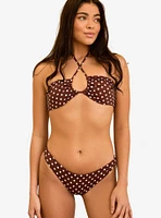 Dippin' Daisy's Amalfi String Tie Bandeau Swim Top Dotted