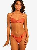 Dippin' Daisy's Christina Tie Straps Bandeau Swim Top Dusty Rose