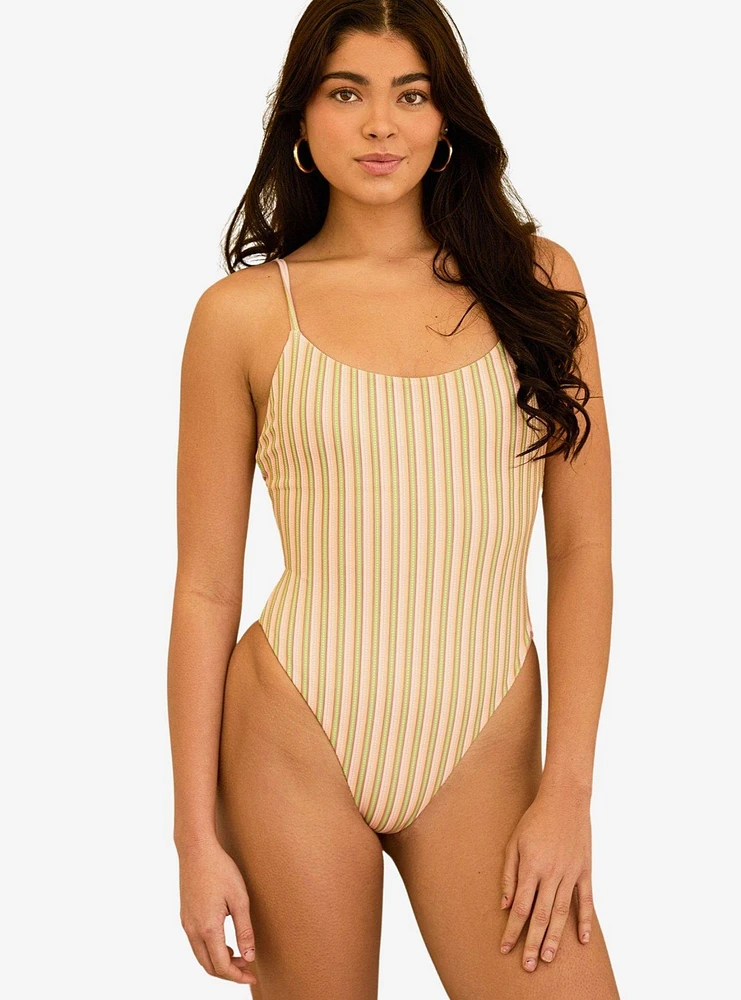 Dippin' Daisy's Star Scoop Neckline Swim One Piece Nostalgia Stripe