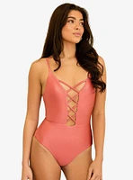 Dippin' Daisy's Bliss Moderate Coverage Swim One Piece Dusty Rose