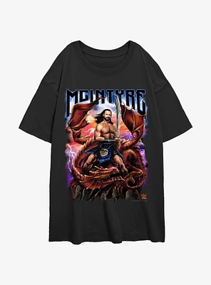 WWE Drew McIntyre Dragon Womens Oversized T-Shirt