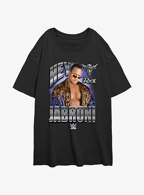 WWE The Rock Jabroni Womens Oversized T-Shirt