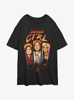 WWE Damage Control Womens Oversized T-Shirt