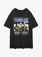 WWE WrestleMania X7 The Rock Vs Steve Austin Womens Oversized T-Shirt