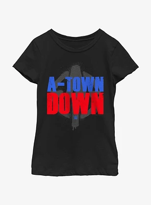 WWE Austin Theory A Town Down Youth Girls T-Shirt