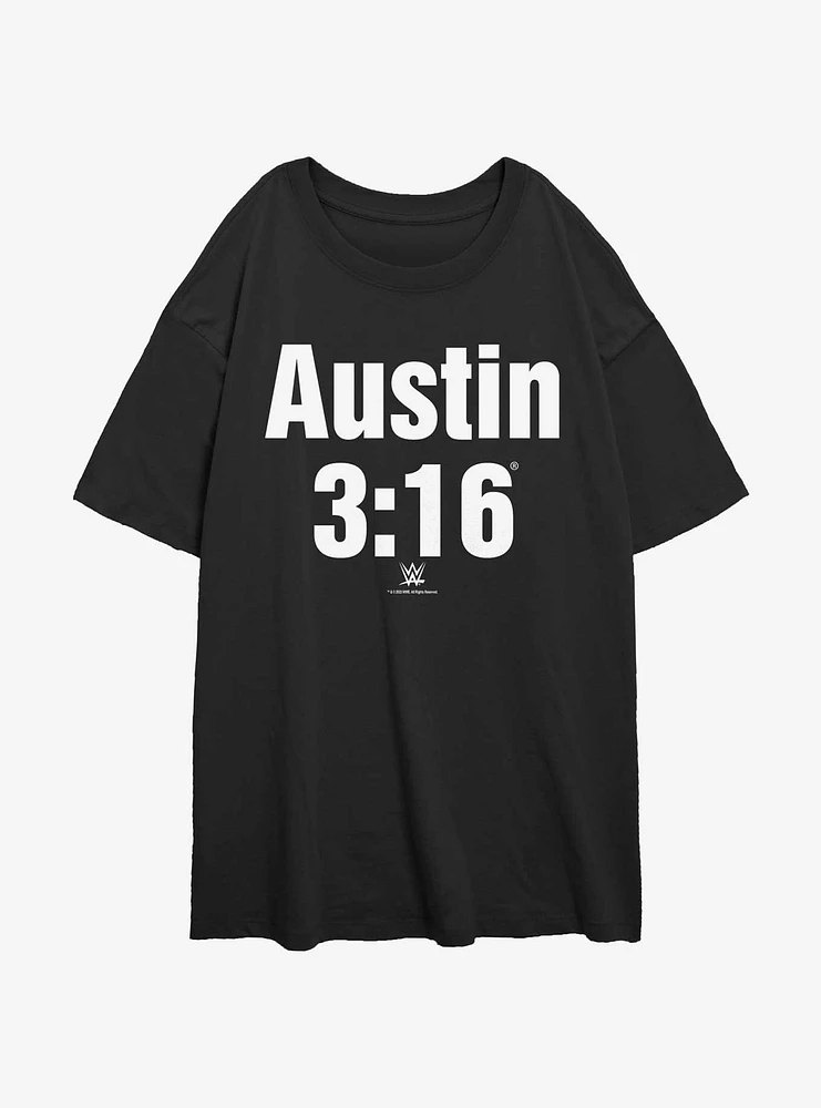 WWE Austin 3:16 Womens Oversized T-Shirt