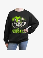 WWE Two Words For Ya Womens Oversized Sweatshirt