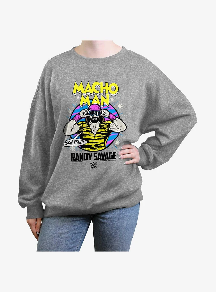 WWE Macho Man Randy Savage Womens Oversized Sweatshirt