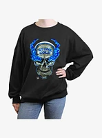 WWE Austin 316 Skull Womens Oversized Sweatshirt