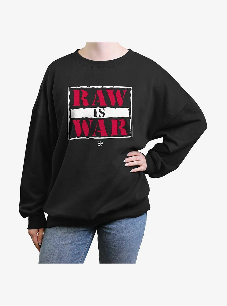 WWE Raw Is War Womens Oversized Sweatshirt