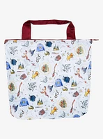 Harry Potter Hogwarts Illustrated Allover Print Reusable Tote Bag — BoxLunch Exclusive