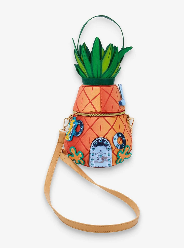 SpongeBob SquarePants SpongeBob's Pineapple Home Figural Crossbody Bag — BoxLunch Exclusive