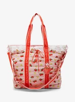 Strawberry Shortcake Berry Scalloped Allover Print Tote