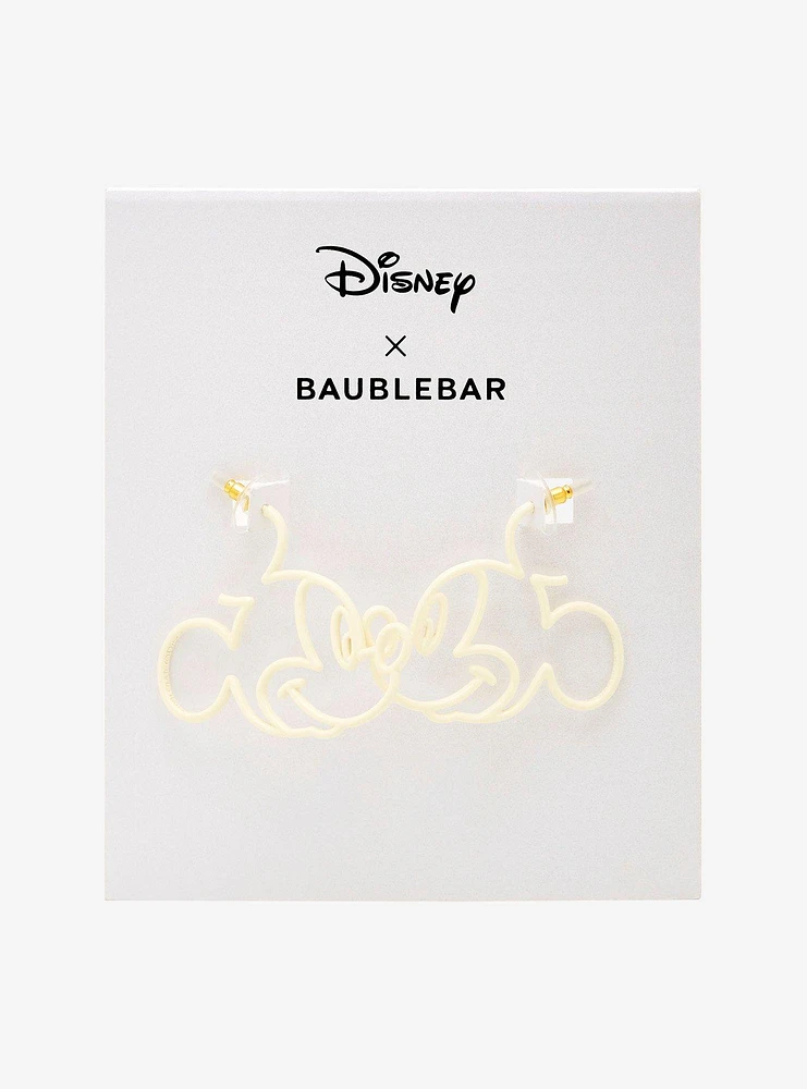 Baublebar Disney Mickey Mouse Outline Glow-in-the-Dark Earrings