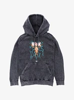 WWE The Rock Bull Skull Mineral Wash Hoodie