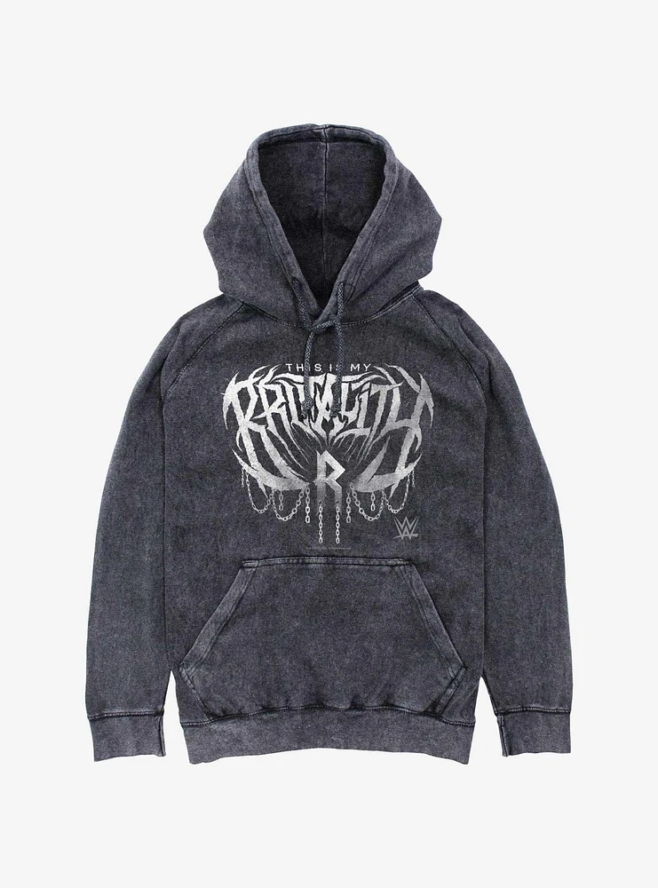 WWE Rhea Ripley My Brutality Mineral Wash Hoodie