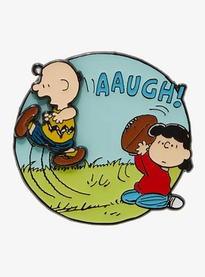 Peanuts Charlie Brown & Lucy Spinning Enamel Pin — BoxLunch Exclusive