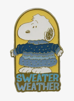 Peanuts Snoopy Sweater Weather Enamel Pin — BoxLunch Exclusive