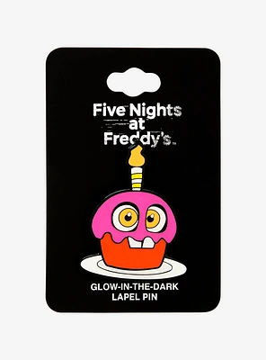 Five Nights at Freddy's Glow-in-the-Dark Cupcake Enamel Pin — BoxLunch Exclusive