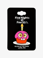 Five Nights at Freddy's Glow-in-the-Dark Cupcake Enamel Pin — BoxLunch Exclusive