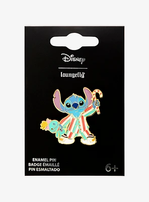 Loungefly Disney Lilo & Stitch Holiday Pajamas Stitch Enamel Pin - BoxLunch Exclusive