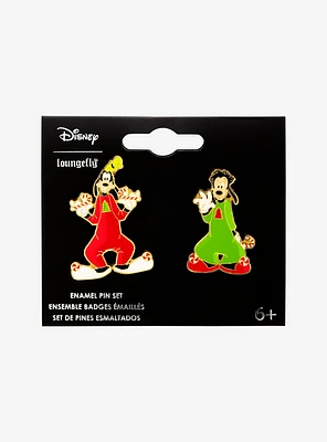 Loungefly Disney A Goofy Movie Max & Goofy Holiday Pajamas Enamel Pin Set - BoxLunch Exclusive