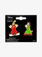 Loungefly Disney A Goofy Movie Max & Goofy Holiday Pajamas Enamel Pin Set - BoxLunch Exclusive