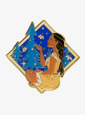 Loungefly Disney Pocahontas Night Sky Glow-in-the-Dark Enamel Pin