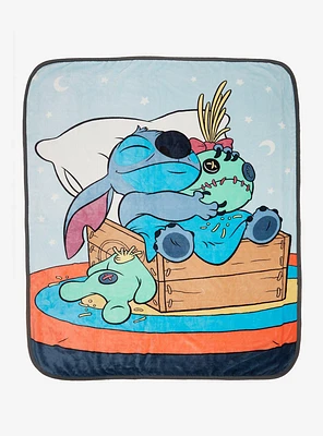 Disney Lilo & Stitch Scrump and Stitch Double-Sided Fleece Throw — BoxLunch Exclusive