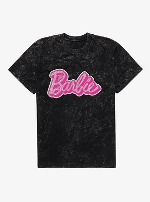 Barbie Glam Logo Mineral Wash T-Shirt
