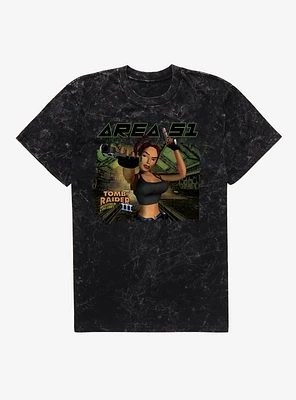 Tomb Raider III Area 51 Mineral Wash T-Shirt