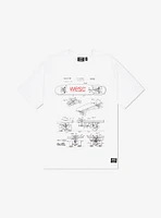 WeSC Mason Skateboard Diagram Short Sleeve Tee