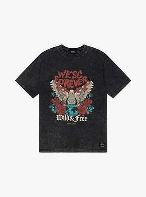 WeSC Mason Forever Short Sleeve Enzyme Washed Tee