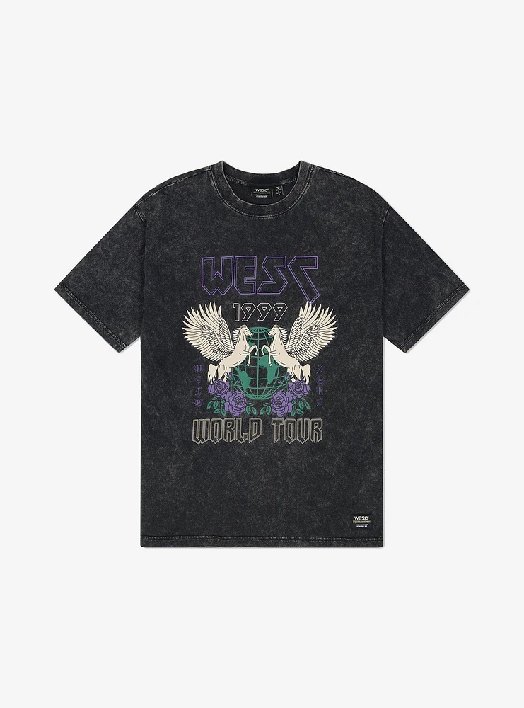 WeSC Mason World Tour Short Sleeve Enzyme Washed Tee