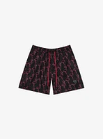 WeSC Zack Swim Trunk Neon Flamingo AOP