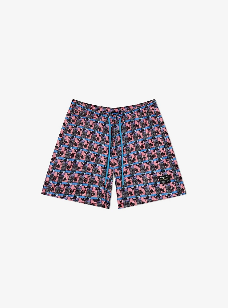 WeSC Zack Swim Trunk Paradise Lost Scenery AOP