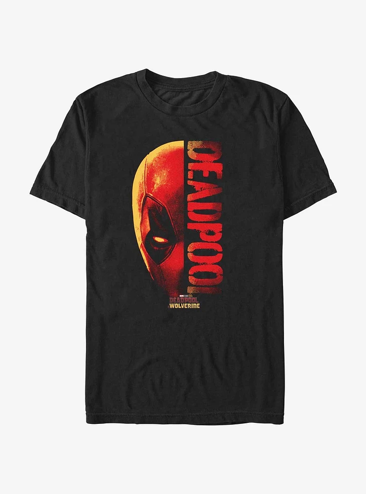 Marvel Deadpool & Wolverine Head Split T-Shirt