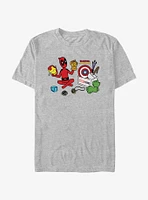 Marvel Deadpool & Wolverine Avengers Things T-Shirt