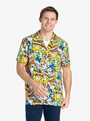 Super Mario Bros. Bowsers Kingdom Button-Up Shirt